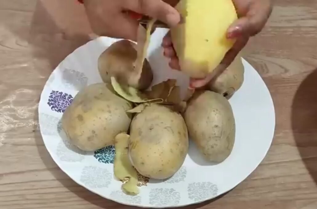 Peeling of potato`